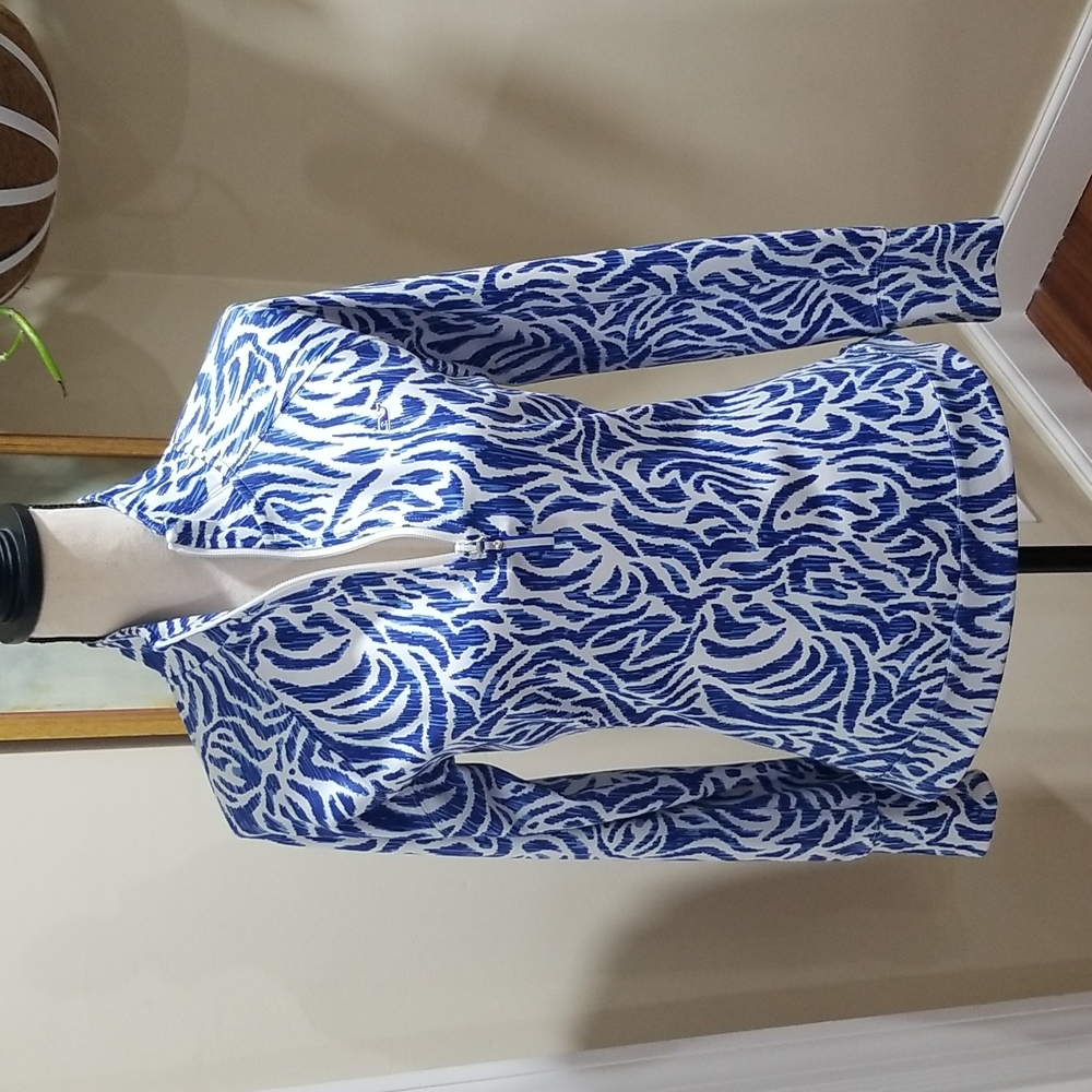 Blue & White Printed Relax Shep Shirt By Vineyard Vines